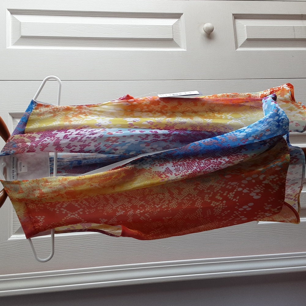 Peter Nygard multicolor blouse size 6 Missy.